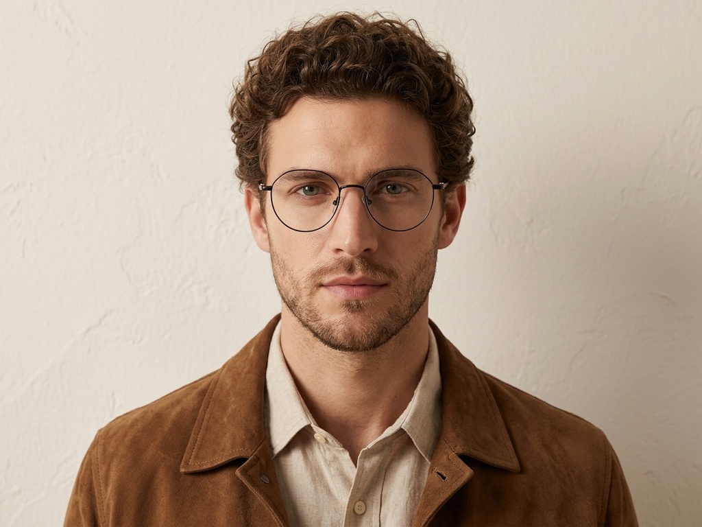 BS2012-2978_Black_Oval_Metal_Glasses-tryon_male