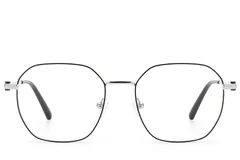 BS2012-2981_Black_Geometric_Metal_Glasses_front