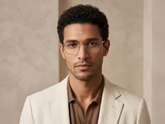 BS2012-3001_Pink_Rectangular_Metal_Glasses-tryon_male