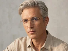 BS2012-3003_Golden_Semi-rimless_Metal_Glasses-tryon_male