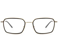 BS2012-3008_Black_Rectangular_Metal_Glasses_front