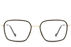 BS2012-3013_Black_Rectangular_Metal_Glasses_front