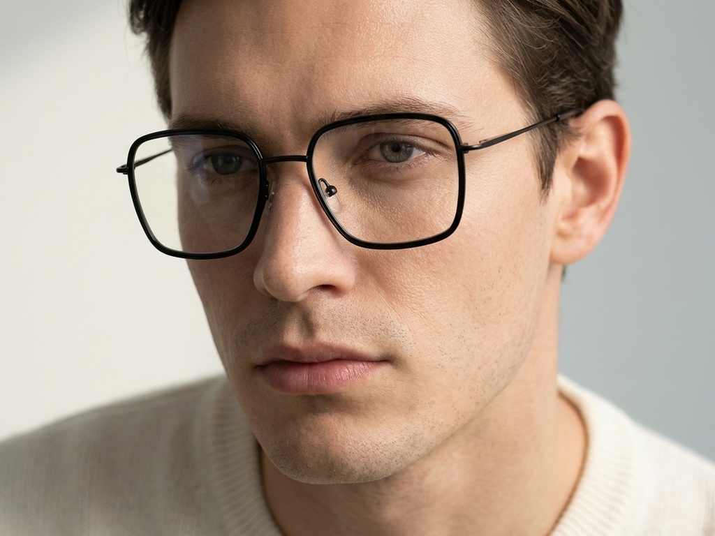 BS2012-3017_Black_Rectangular_Metal_Glasses-tryon_male