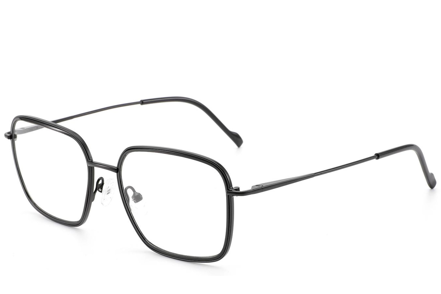 BS2012-3017_Black_Rectangular_Metal_Glasses_corner