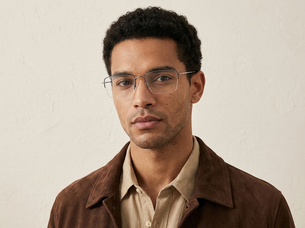 BS2012-3019_Grey_Semi-rimless_Metal_Glasses-tryon_male
