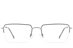 BS2012-3022_Black_Semi-rimless_Metal_Glasses_front