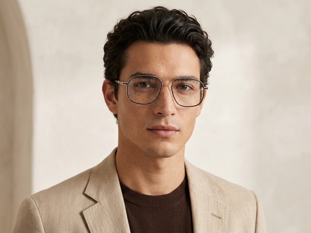 BS2012-3023_Golden_Aviator_Metal_Glasses-tryon_male