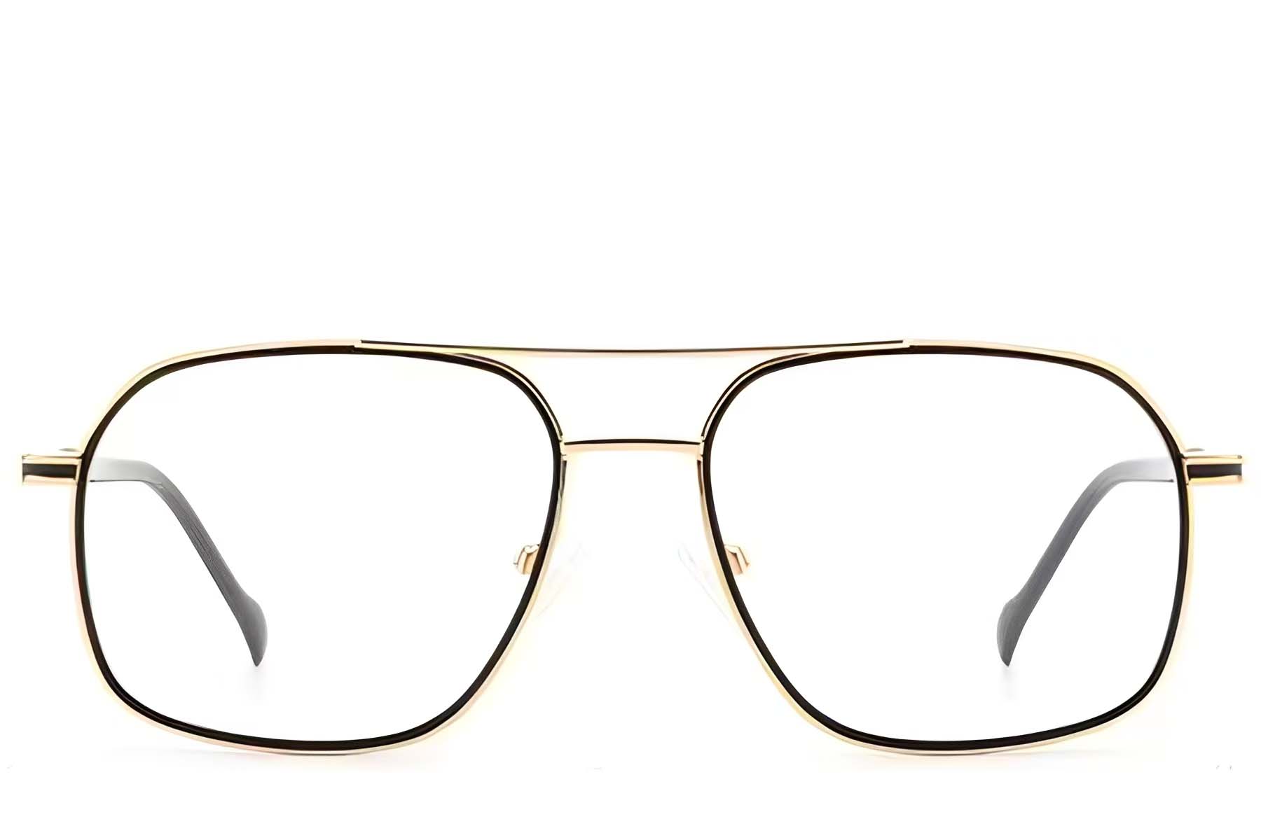 BS2012-3023_Golden_Aviator_Metal_Glasses_front
