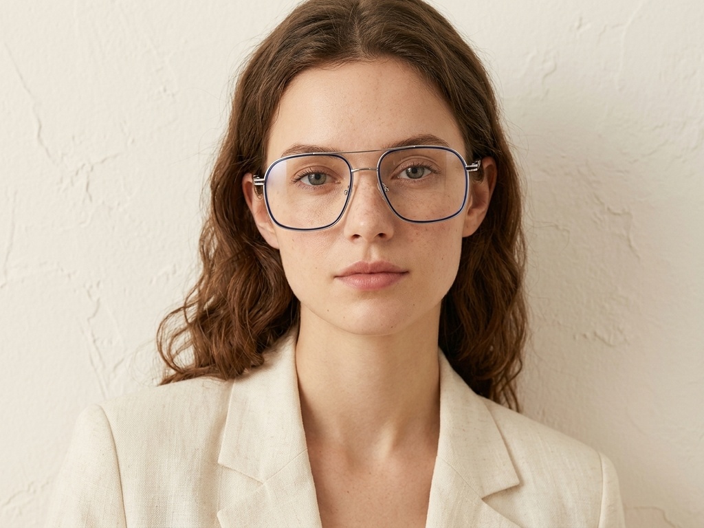 BS2012-3026_Blue_Aviator_Metal_Glasses-tryon_female