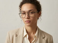 BS2012-3027_Black_Aviator_Metal_Glasses-tryon_female