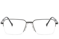 BS2012-3032_Grey_Semi-rimless_Metal_Glasses-front