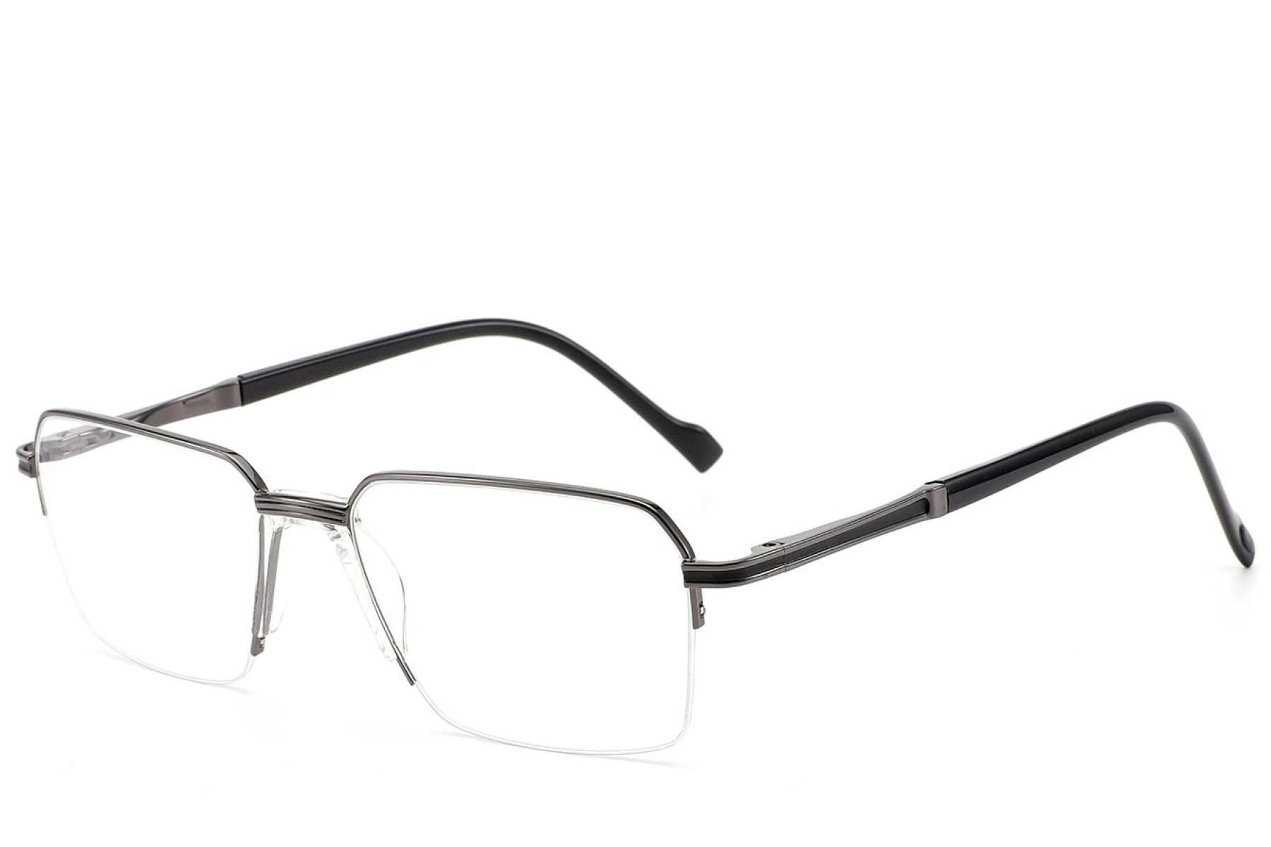 BS2012-3032_Grey_Semi-rimless_Metal_Glasses_corner