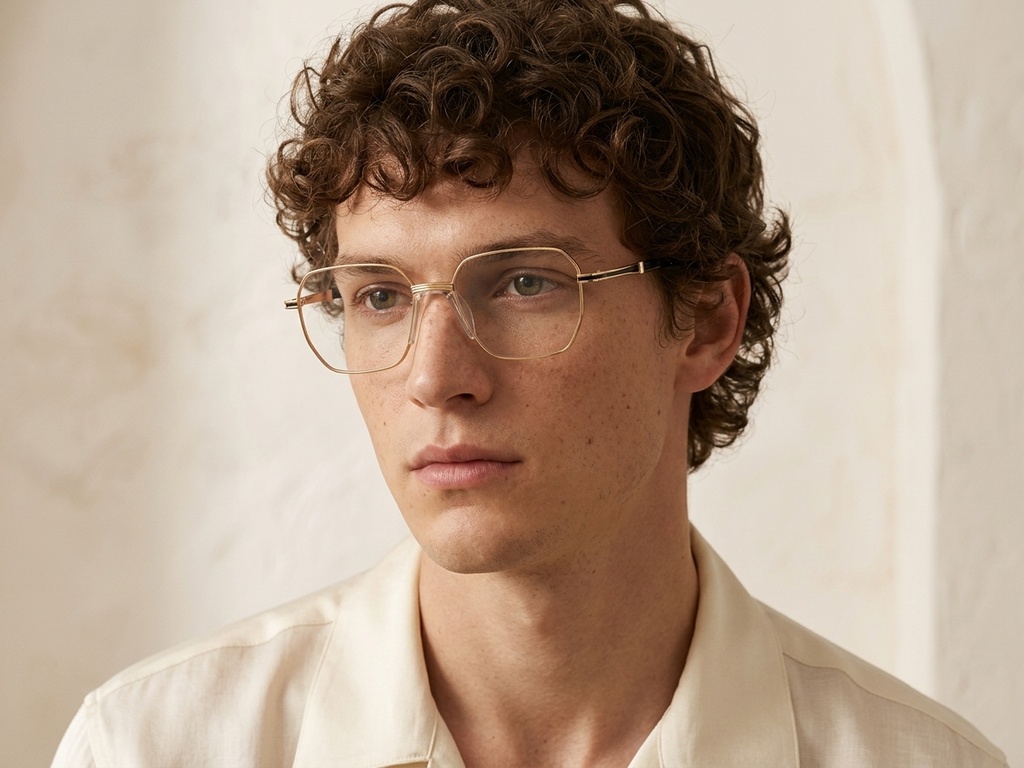 BS2012-3033_Golden_Geometric_Metal_Glasses-tryon_male