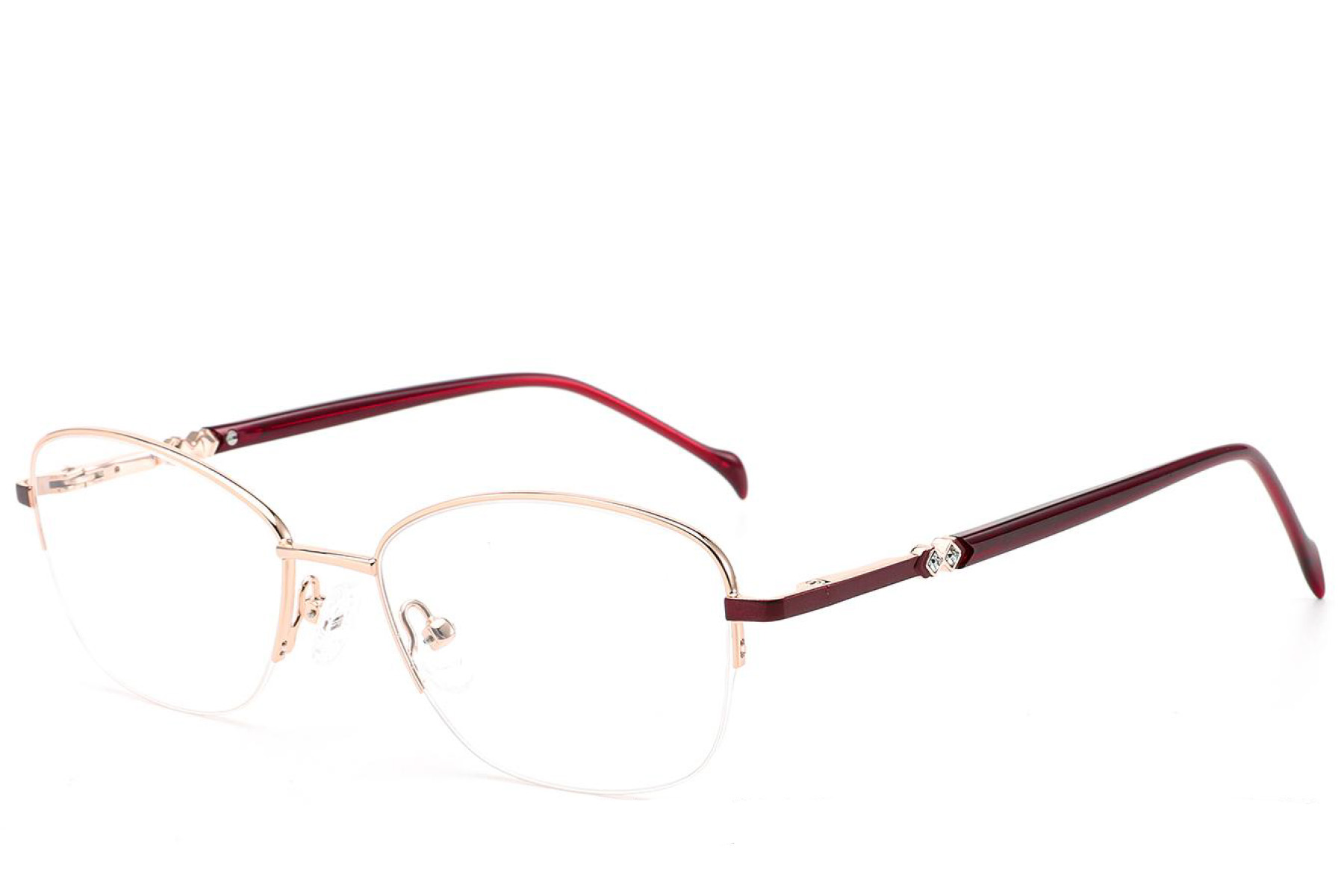 BS2012-3039_Golden_Semi-rimless_Metal_Glasses_corner