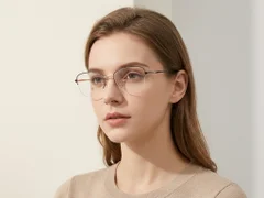 BS2012-3053_Black_Semi-rimless_Metal_Glasses-tryon_female