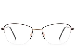 BS2012-3053_Black_Semi-rimless_Metal_Glasses_front