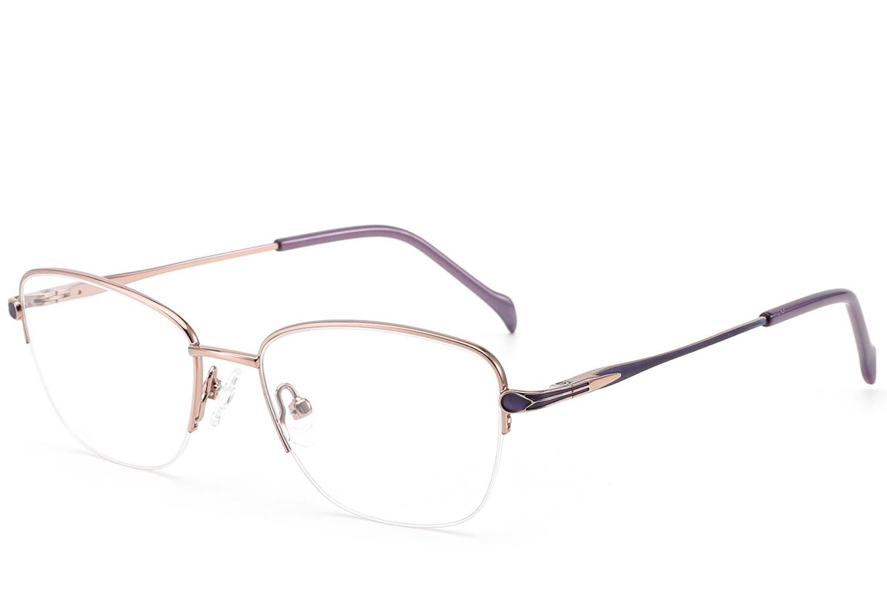 BS2012-3056_Pink_Semi-rimless_Metal_Glasses_corner