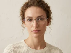 BS2012-3061_Silver_Semi-rimless_Metal_Glasses-tryon_female