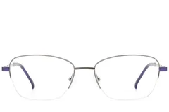 BS2012-3061_Silver_Semi-rimless_Metal_Glasses_front