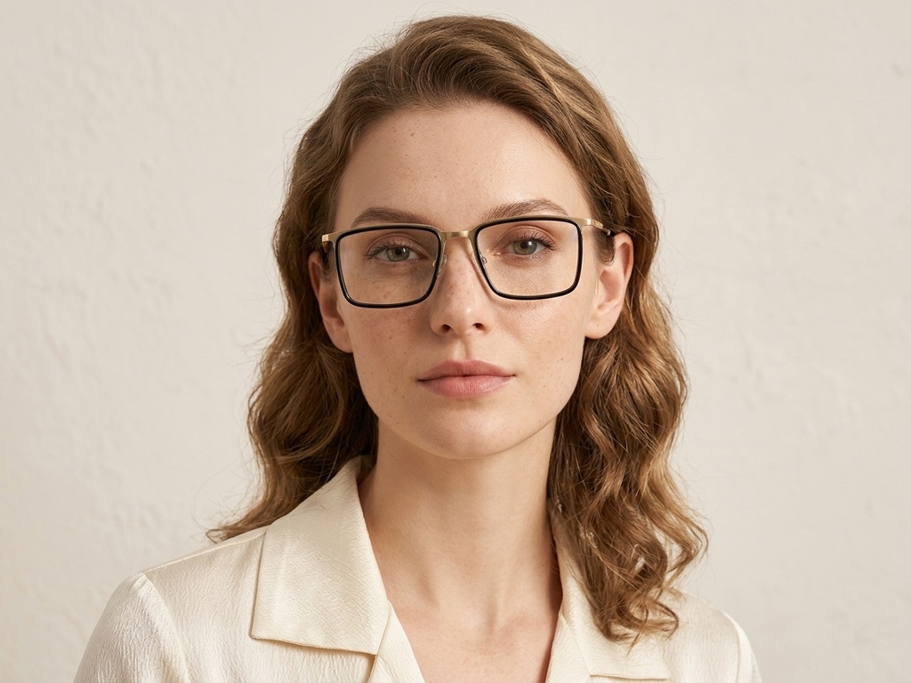 BS2012-3063_Black_Rectangular_Metal_Glasses-tryon_female