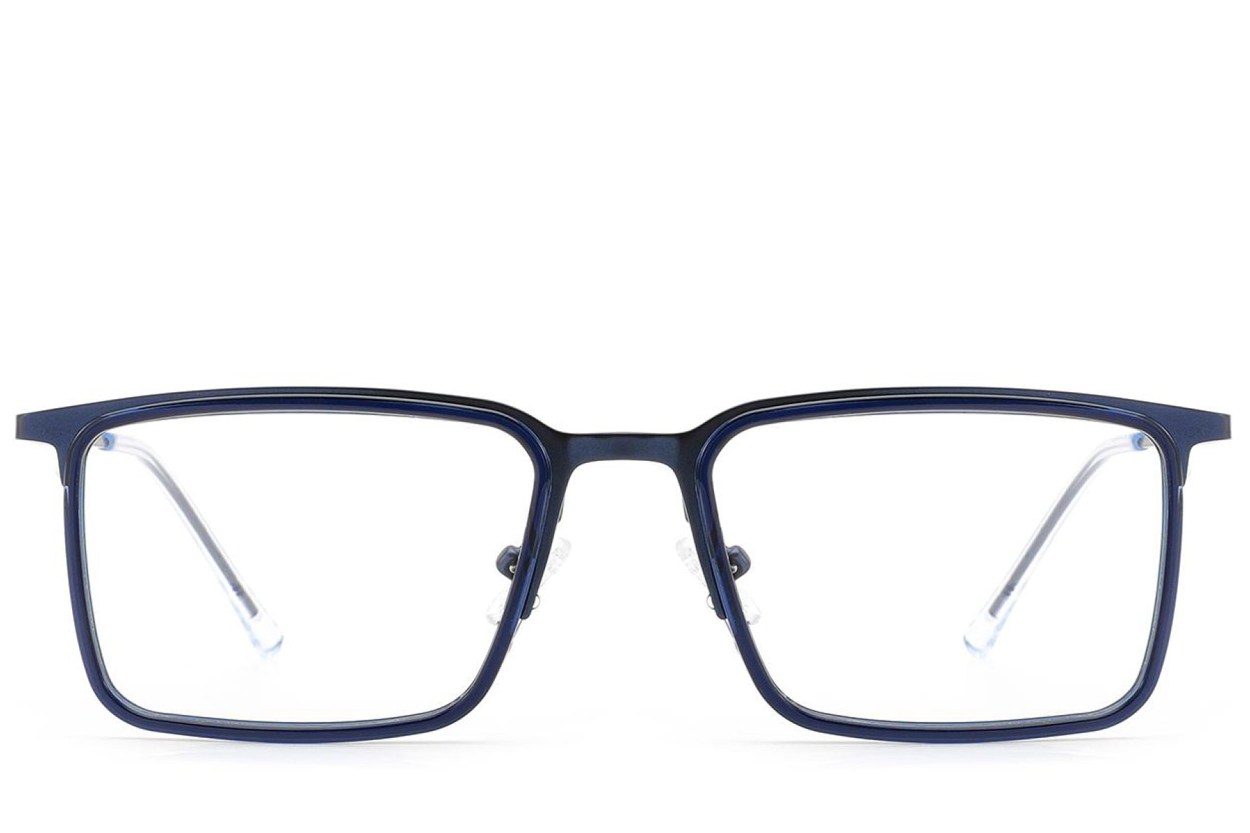 BS2012-3066_Blue_Rectangular_Metal_Glasses_front