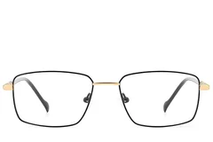 BS2012-3080_Black_Rectangular_Metal_Glasses_front