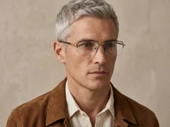 BS2012-3084_Black_Semi-rimless_Metal_Glasses-tryon_male