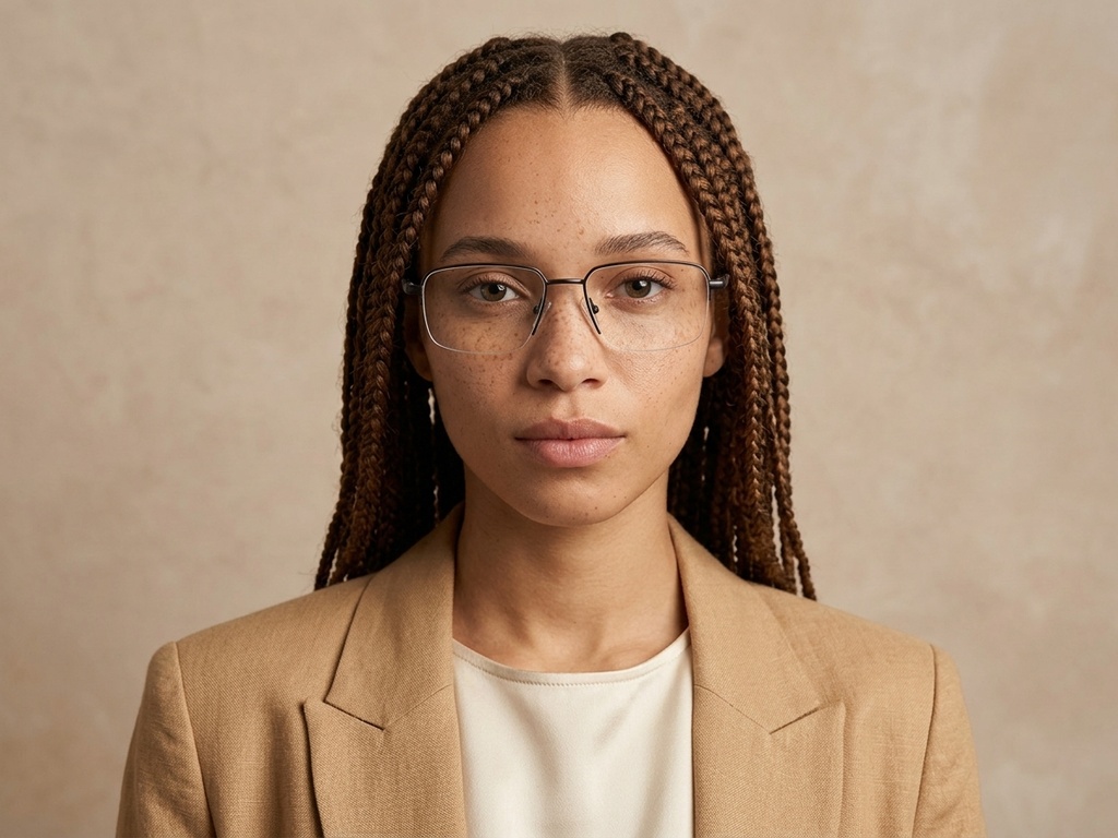 BS2012-3088_Grey_Semi-rimless_Metal_Glasses-tryon_female