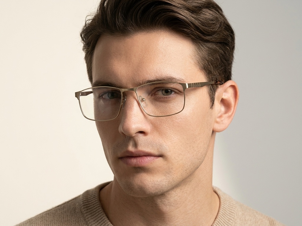 BS2012-3090_Golden_Rectangular_Metal_Glasses-tryon_male