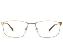 BS2012-3090_Golden_Rectangular_Metal_Glasses_front