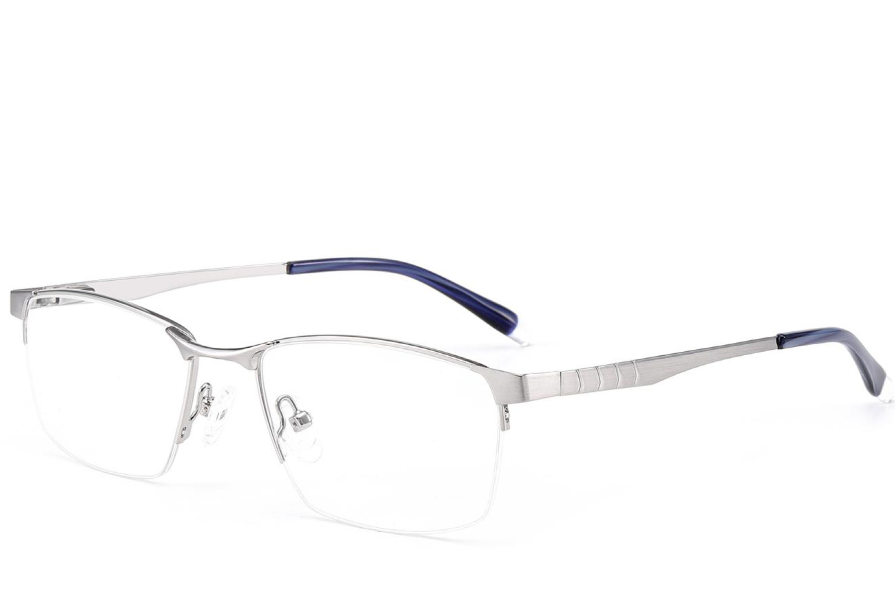 BS2012-3098_Silver_Semi-rimless_Metal_Glasses_corner