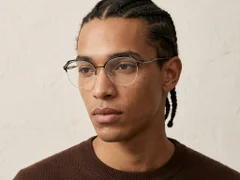 BS2012-3104_Black_Semi-rimless_Metal_Glasses-tryon_male
