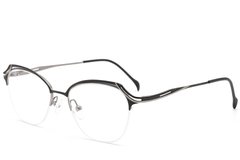 BS2012-3104_Black_Semi-rimless_Metal_Glasses_corner