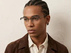 BS2012-3109_Black_Semi-rimless_Metal_Glasses-tryon_male