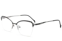 BS2012-3109_Black_Semi-rimless_Metal_Glasses_corner