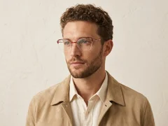 BS2012-3111_Red_Semi-rimless_Metal_Glasses-tryon_male