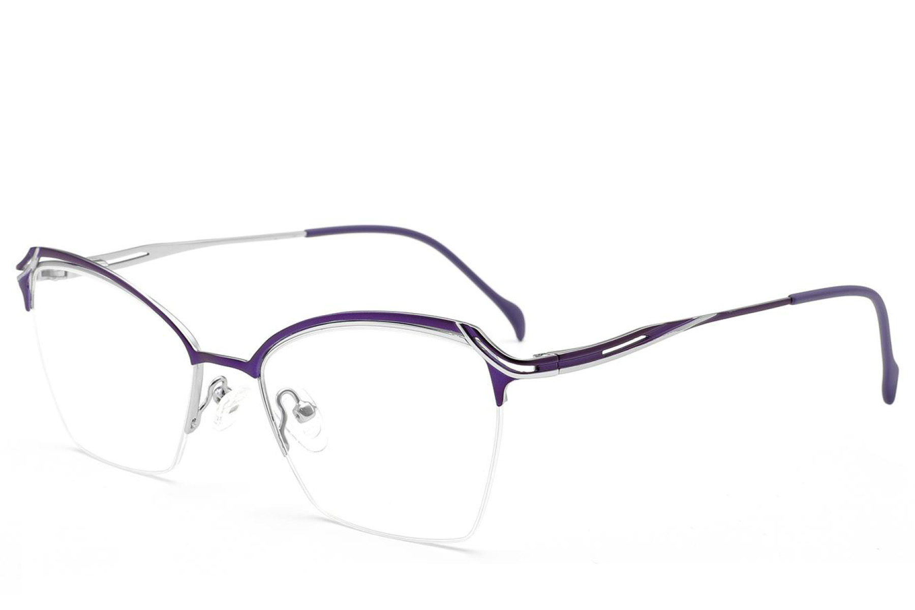 BS2012-3112_Purple_Semi-rimless_Metal_Glasses_corner