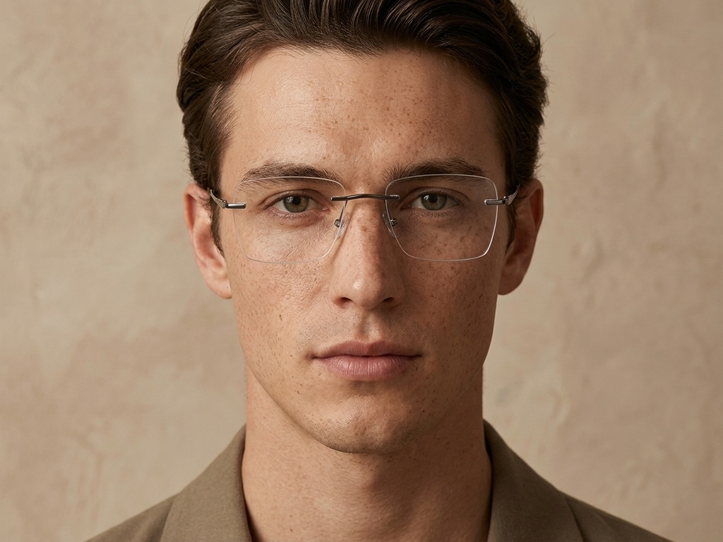 BS2012-3122_Grey_Invisible_Metal_Glasses-tryon_male
