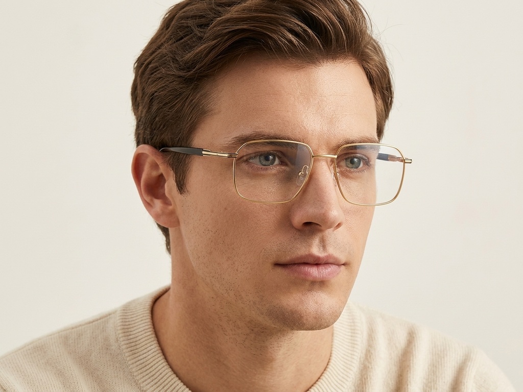 BS2012-3129_Golden_Rectangular_Metal_Glasses-tryon_male