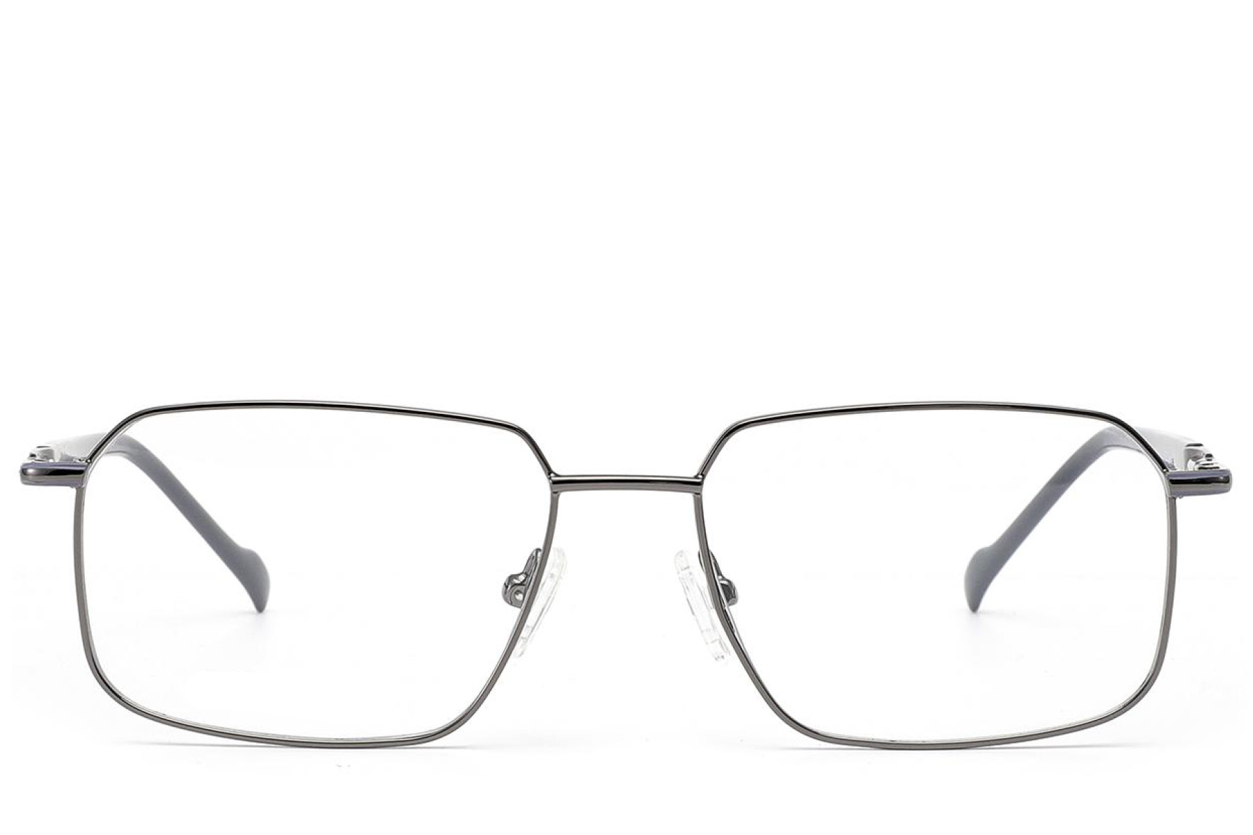 BS2012-3130_Grey_Rectangular_Metal_Glasses_front