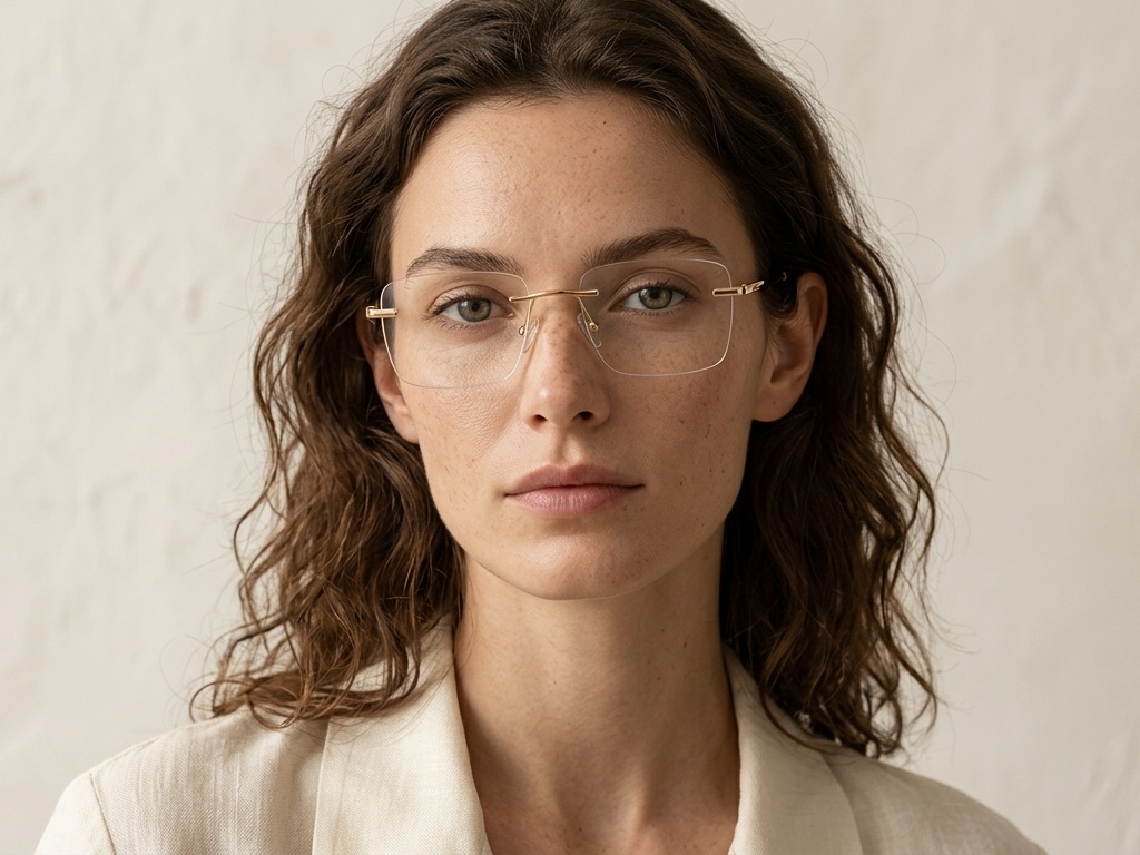 BS2012-3134_Golden_Invisible_Metal_Glasses-tryon_female