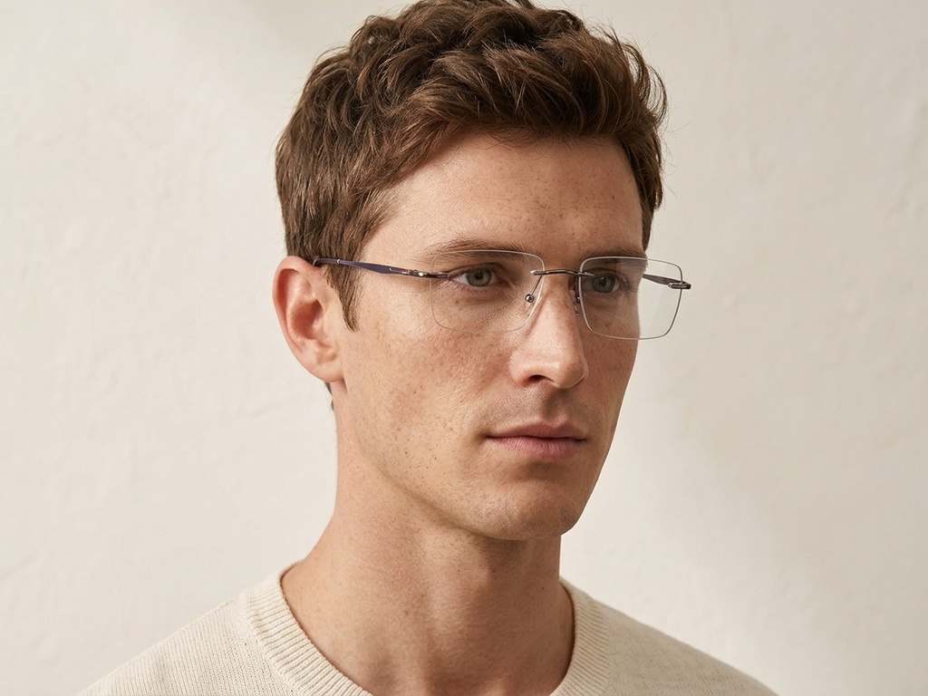 BS2012-3135_Grey_Invisible_Metal_Glasses-tryon_male
