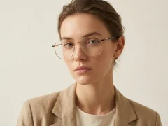 BS2012-3139_Golden_Geometric_Metal_Glasses-tryon_female