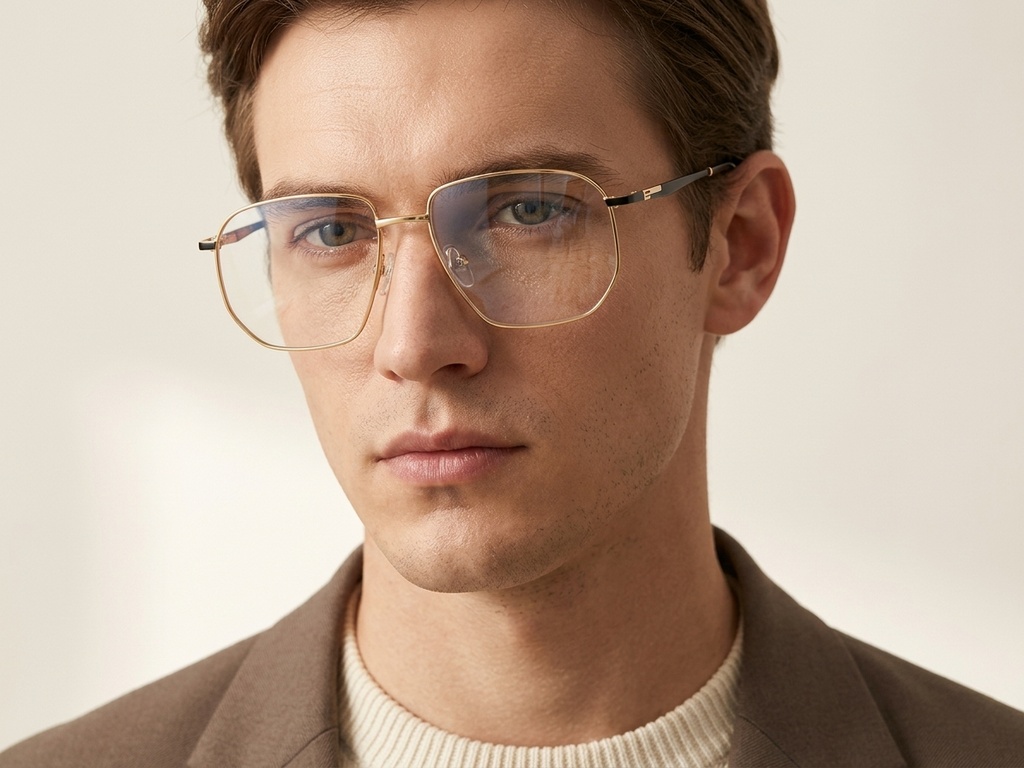 BS2012-3139_Golden_Geometric_Metal_Glasses-tryon_male