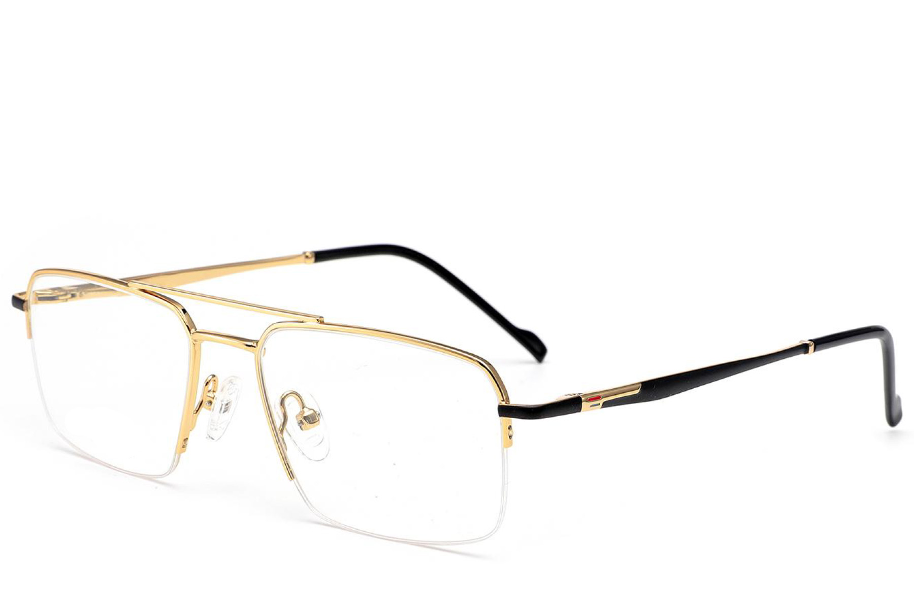 BS2012-3144_Golden_Semi-rimless_Metal_Glasses_corner