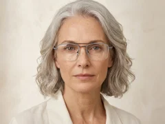 BS2012-3145_Blue_Semi-rimless_Metal_Glasses-tryon_female