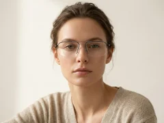 BS2012-3147_Black_Semi-rimless_Metal_Glasses-tryon_female