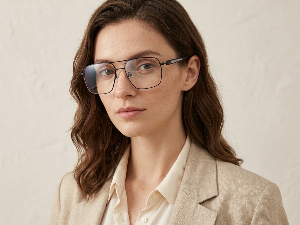 BS2012-3149_Black_Aviator_Metal_Glasses-tryon_female