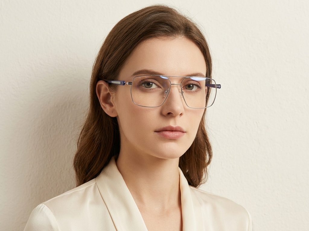 BS2012-3153_Blue_Aviator_Metal_Glasses-tryon_female