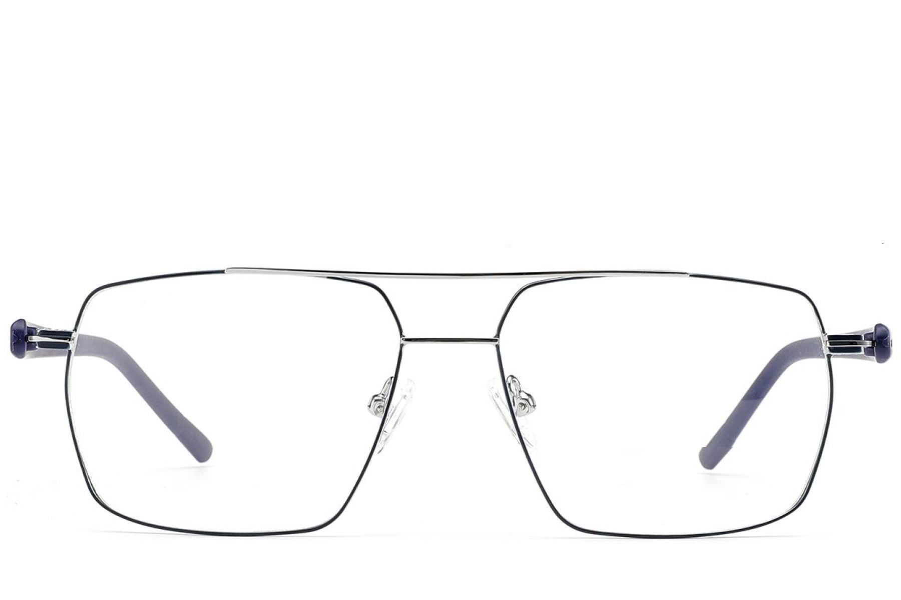 BS2012-3153_Blue_Aviator_Metal_Glasses_front